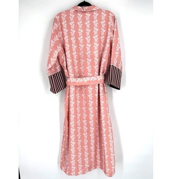 NWT NOTES DU NORD Kia Powder Palm Robe In Pink Size 42 Style 11025 - Picture 3 of 12
